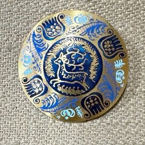 Vintage Enamel Brooch Made in Austria